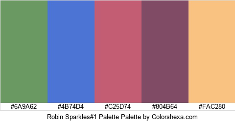 Robin Sparkles#1 Palette Colors Logo