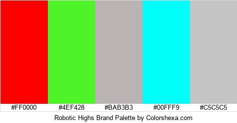 Robotic Highs Brand Colors Logo