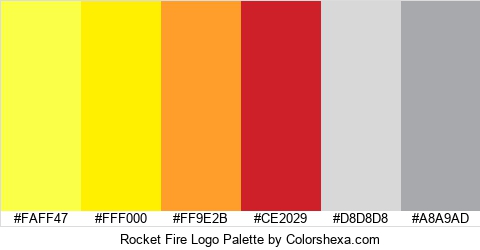 Rocket Fire Logo Colors Logo