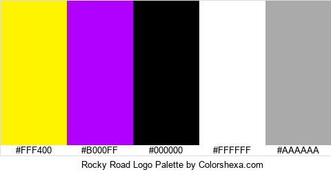 Rocky Road Logo Colors Logo