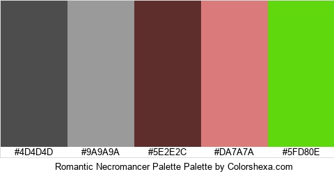 Romantic Necromancer Palette Colors Logo