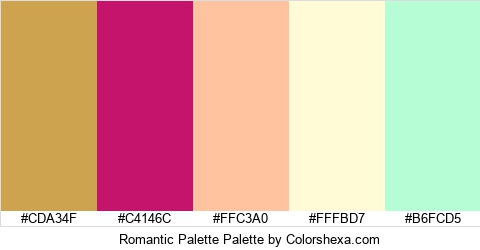 Romantic Palette Colors Logo