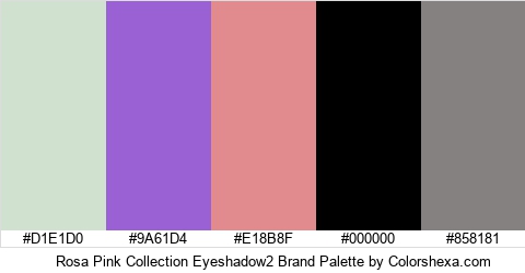 Rosa Pink Collection Eyeshadow2 Brand Colors Logo