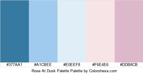 Rose At Dusk Palette Colors Logo