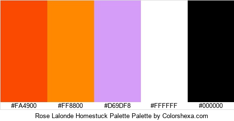 Rose Lalonde Homestuck Palette Colors Logo