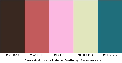Roses And Thorns Palette Colors Logo