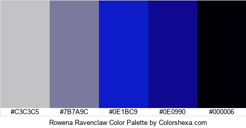 Rowena Ravenclaw Color Colors Logo