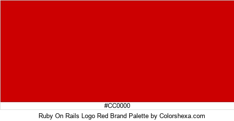 Ruby On Rails Logo Red Brand Colors Logo