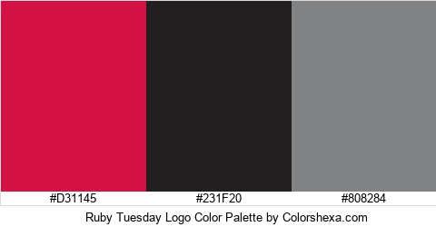 Ruby Tuesday Logo Color Colors Logo