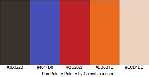 Run Palette Colors Logo