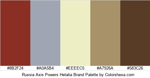 Russia Axis Powers Hetalia Brand Colors Logo