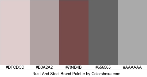 Rust And Steel Brand Colors Logo