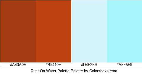Rust On Water Palette Colors Logo