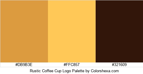 Rustic Coffee Cup Logo Colors Logo