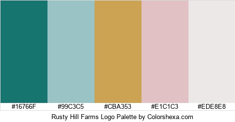 Rusty Hill Farms Logo Colors Logo