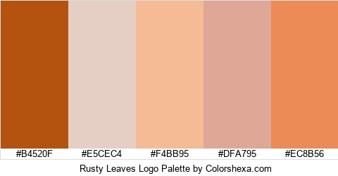 Rusty Leaves Logo Colors Logo