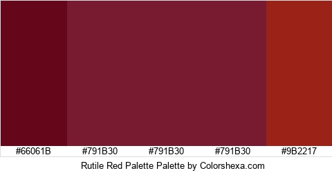 Rutile Red Palette Colors Logo