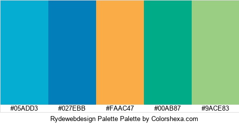 Rydewebdesign Palette Colors Logo