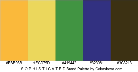 S O P H I S T I C A T E D Brand Colors Logo