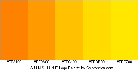S U N S H I N E Logo Colors Logo