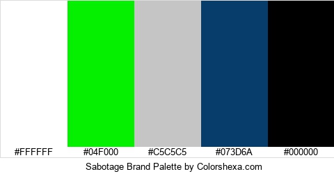 Sabotage Brand Colors Logo