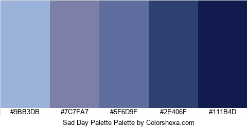 Sad Day Palette Colors Logo