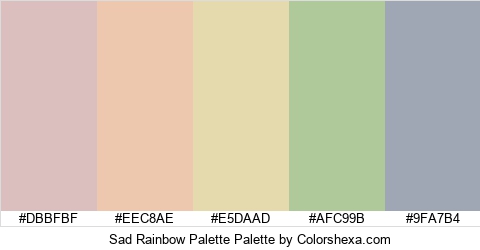 Sad Rainbow Palette Colors Logo