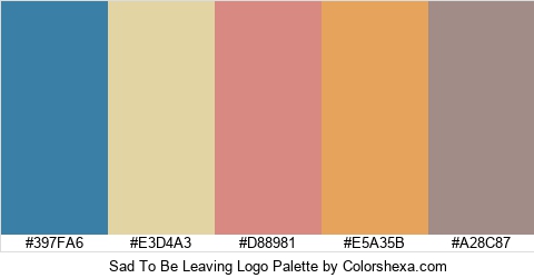 Sad To Be Leaving Logo Colors Logo