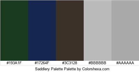 Saddlery Palette Colors Logo