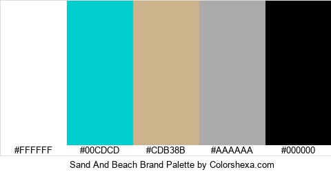 Sand And Beach Brand Colors Logo