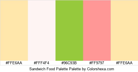 Sandwich Food Palette Colors Logo