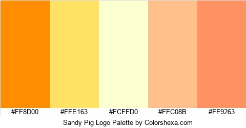 Sandy Pig Logo Colors Logo