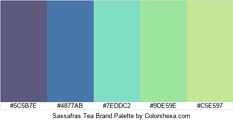 Sassafras Tea Brand Colors Logo