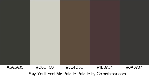 Say Youll Feel Me Palette Colors Logo