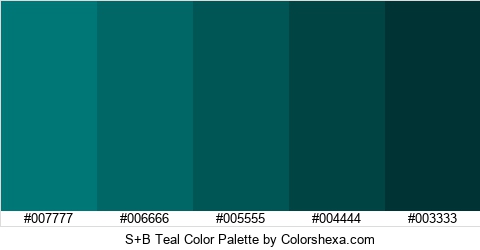 S+B Teal Color Colors Logo