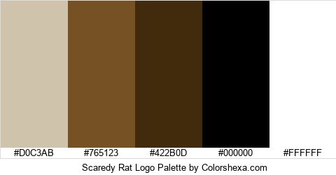 Scaredy Rat Logo Colors Logo