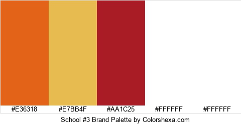 School #3 Brand Colors Logo