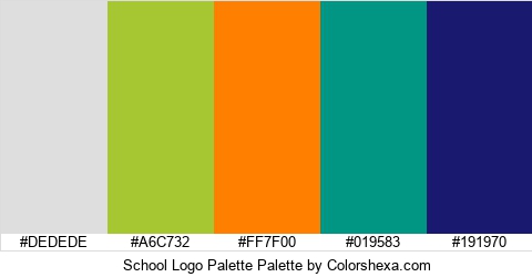 School Logo Palette Colors Logo
