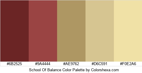 School Of Balance Color Colors Logo