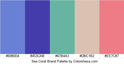 Sea Coral Brand Colors Logo