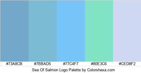 Sea Of Salmon Logo Colors Logo