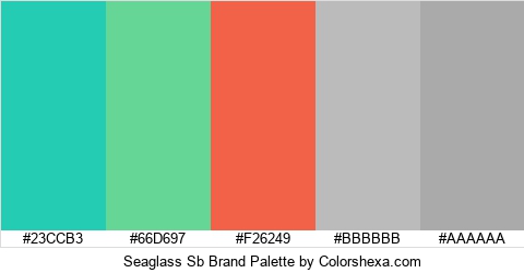 Seaglass Sb Brand Colors Logo
