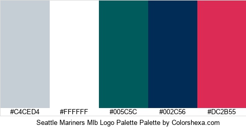Seattle Mariners Mlb Logo Palette Colors Logo
