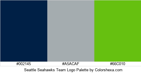 Seattle Seahawks Team Logo Colors Logo