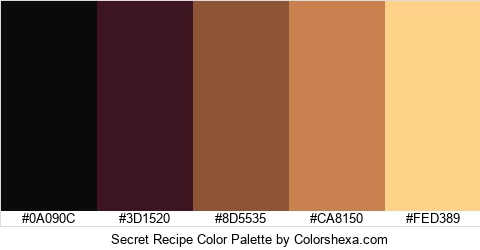 Secret Recipe Color Colors Logo