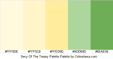 Secy Of The Treasy Palette Colors Logo