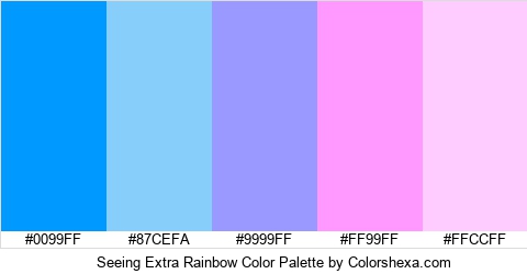 Seeing Extra Rainbow Color Colors Logo
