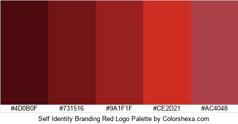Self Identity Branding Red Logo Colors Logo