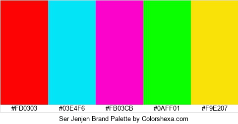 Ser Jenjen Brand Colors Logo