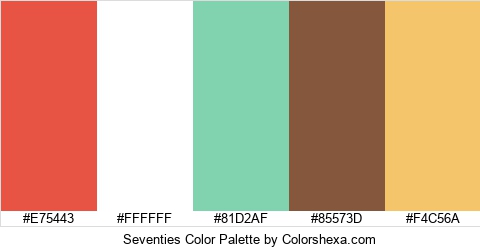 Seventies Color Colors Logo